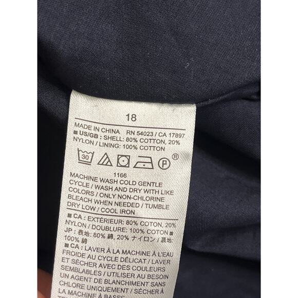 Banana Republic floral jacquard cutout midi dress in navy blue,size 18,MSRP $160 - Picture 13 of 16